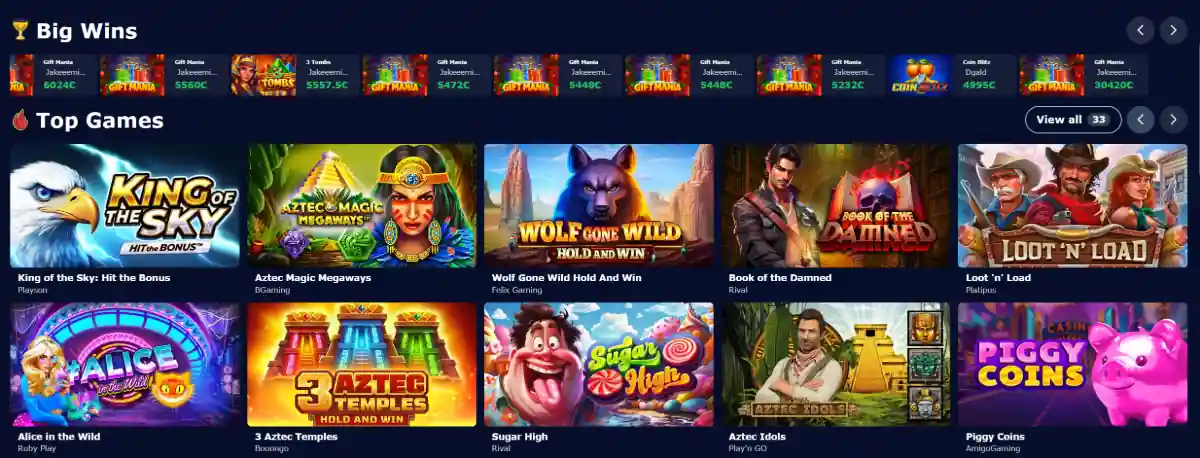 aztec paradise | games catalog